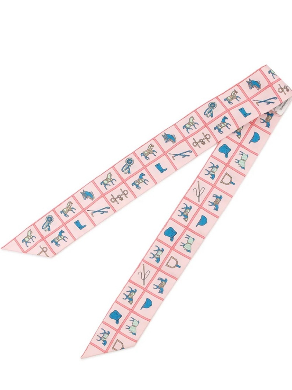 NWT HERMES COUVERTURES ET TENUES DE JOUR TWILLY Scarf Pink - Picture 2 of 6
